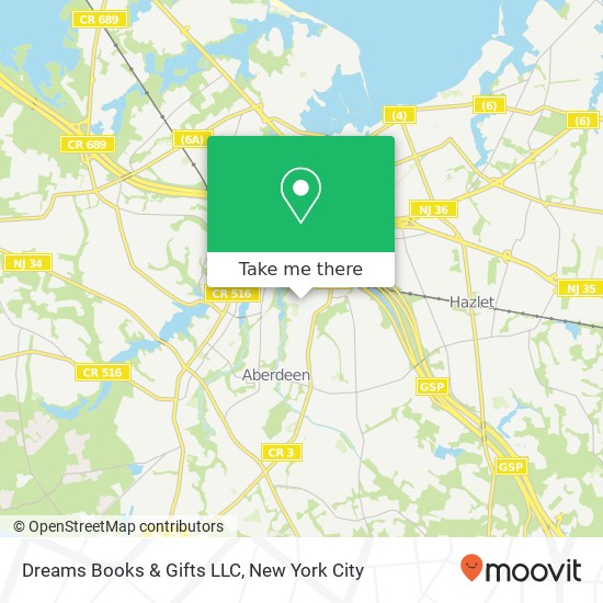 Dreams Books & Gifts LLC map