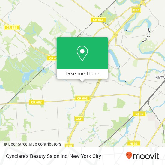 Mapa de Cynclare's Beauty Salon Inc