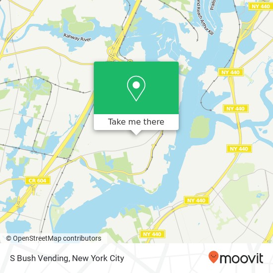 S Bush Vending map