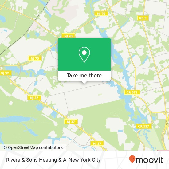 Rivera & Sons Heating & A map