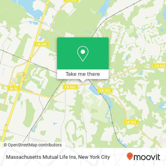 Massachusetts Mutual Life Ins map