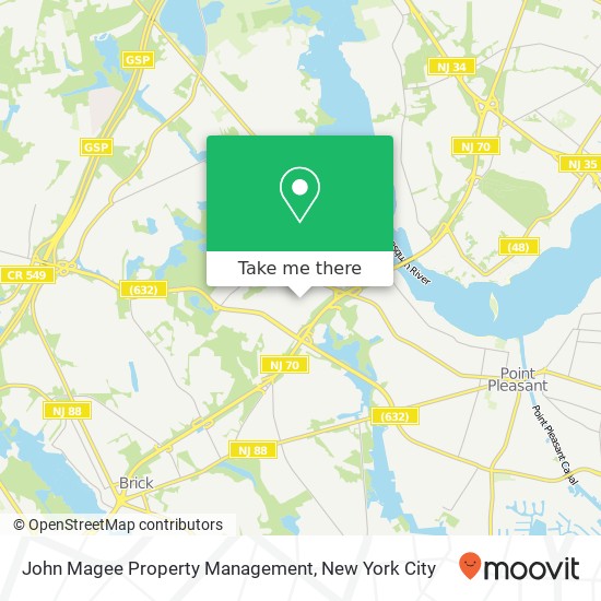 John Magee Property Management map