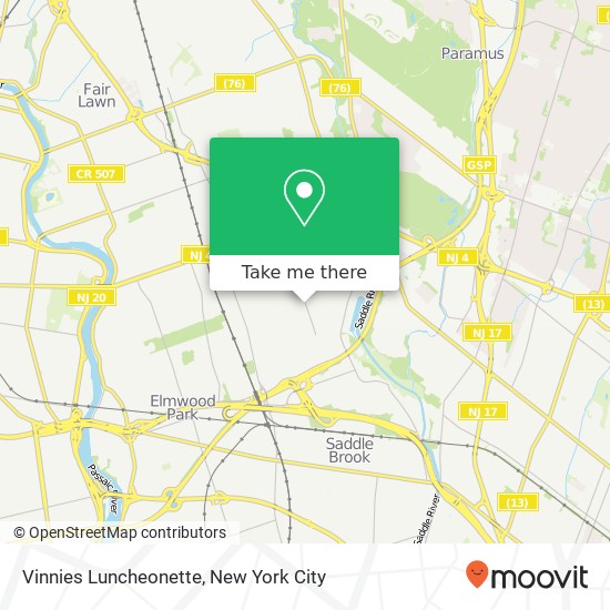 Mapa de Vinnies Luncheonette