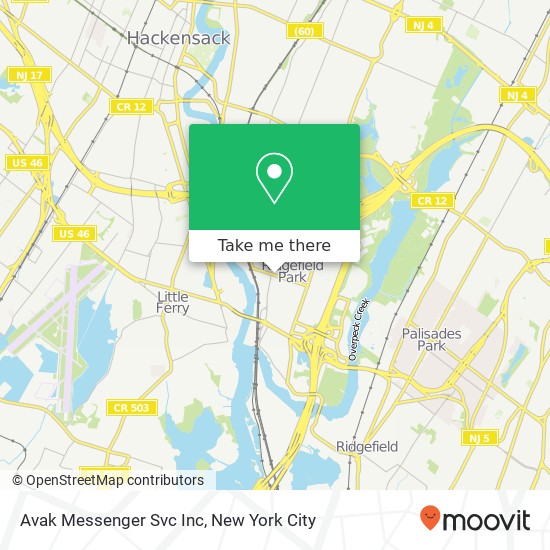 Avak Messenger Svc Inc map