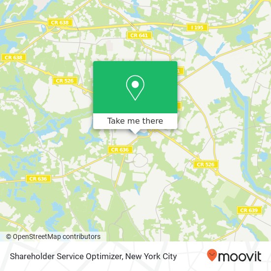 Shareholder Service Optimizer map