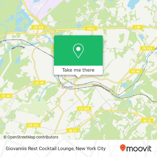 Mapa de Giovannis Rest Cocktail Lounge