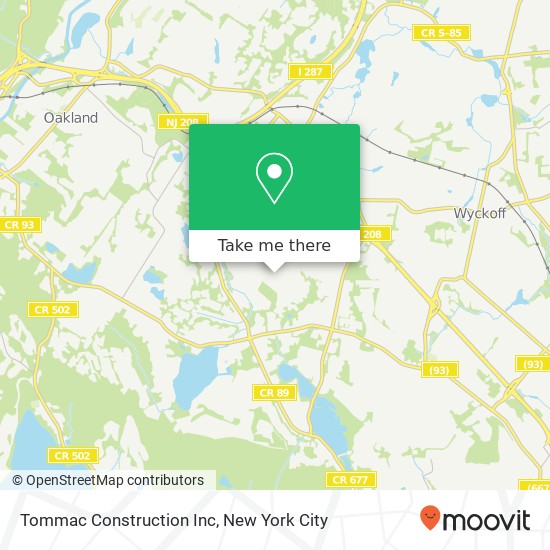 Tommac Construction Inc map