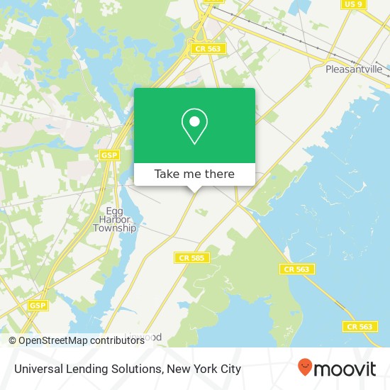 Universal Lending Solutions map