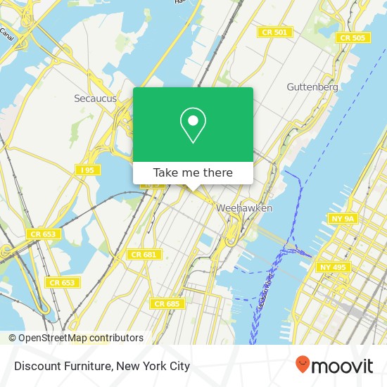 Mapa de Discount Furniture