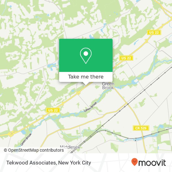 Mapa de Tekwood Associates