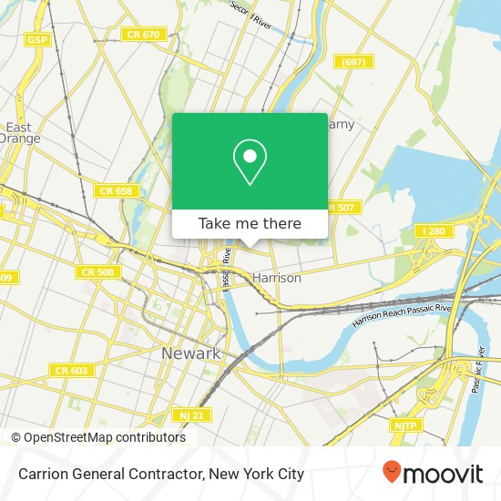 Carrion General Contractor map