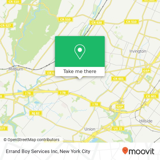 Mapa de Errand Boy Services Inc