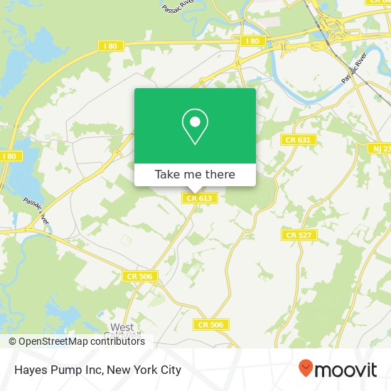 Hayes Pump Inc map