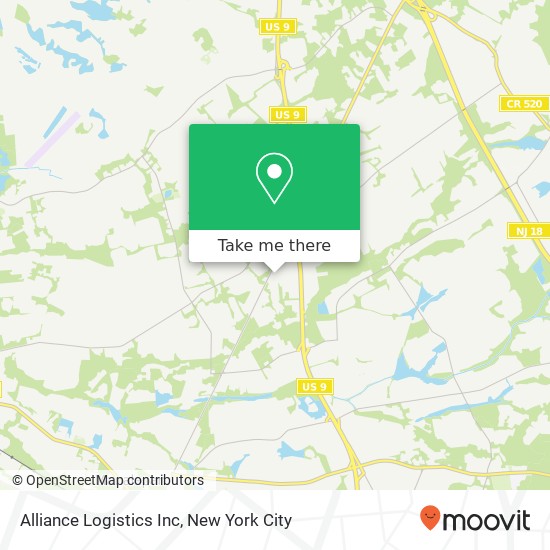 Mapa de Alliance Logistics Inc