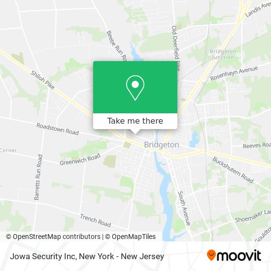 Jowa Security Inc map