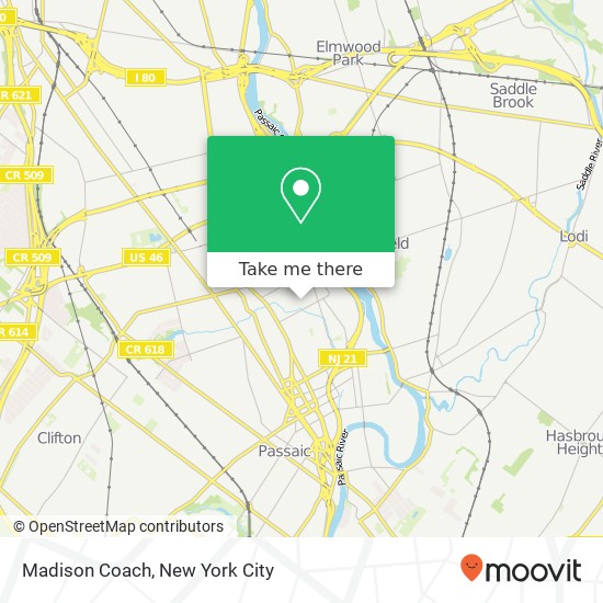 Mapa de Madison Coach