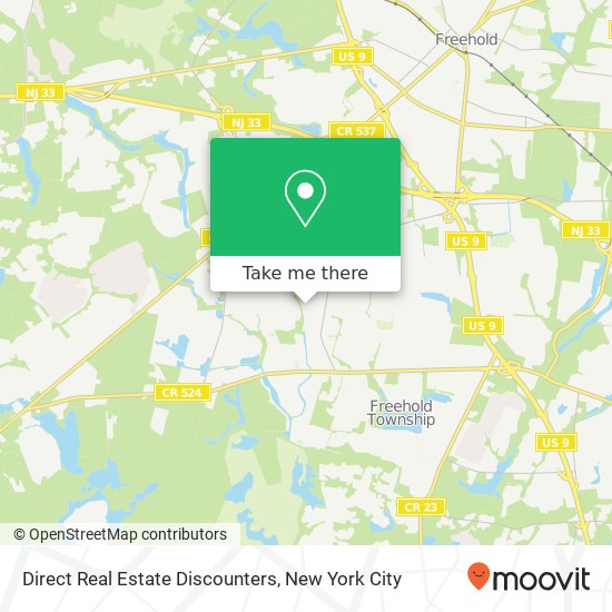 Direct Real Estate Discounters map