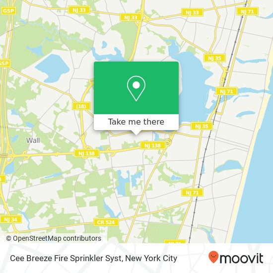 Cee Breeze Fire Sprinkler Syst map