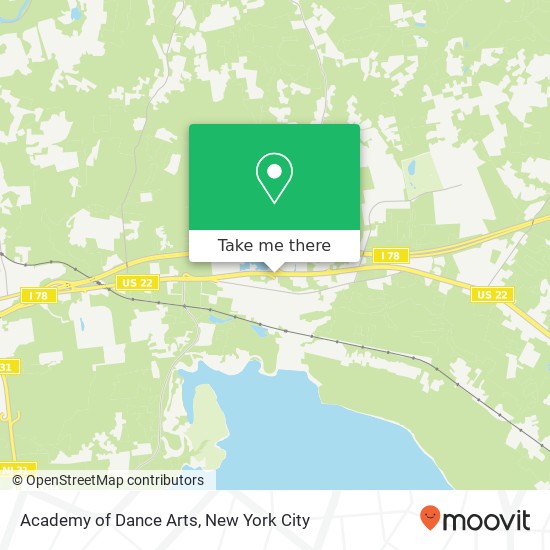 Academy of Dance Arts map