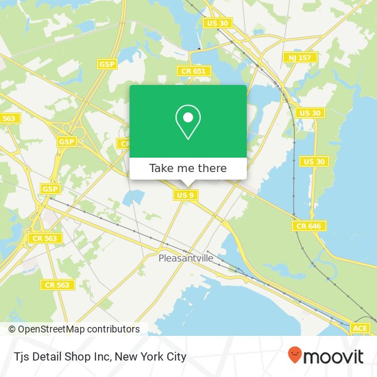Mapa de Tjs Detail Shop Inc