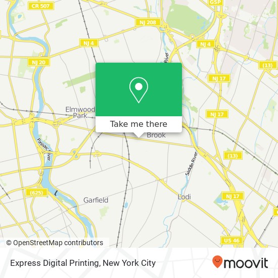 Express Digital Printing map