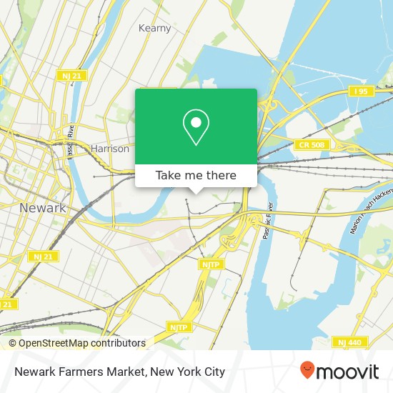 Mapa de Newark Farmers Market