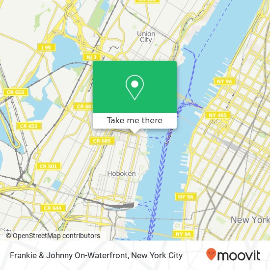 Frankie & Johnny On-Waterfront map