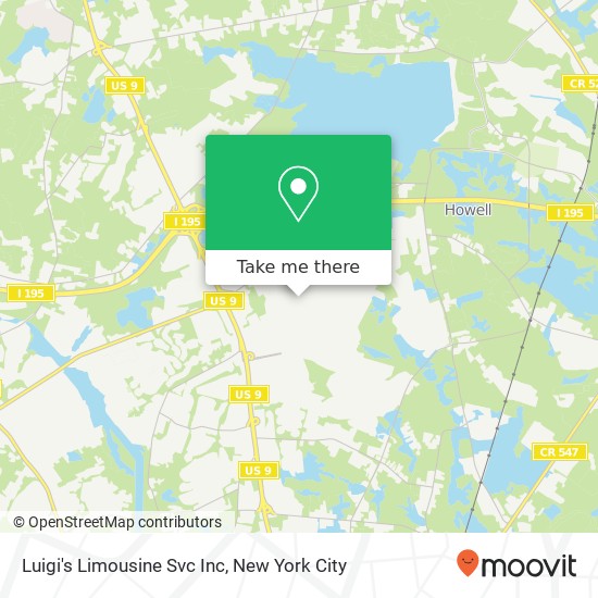 Mapa de Luigi's Limousine Svc Inc