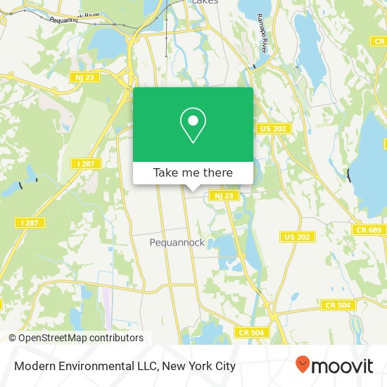Modern Environmental LLC map