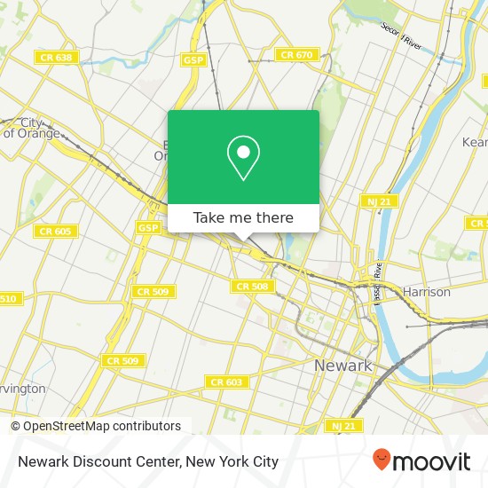 Newark Discount Center map