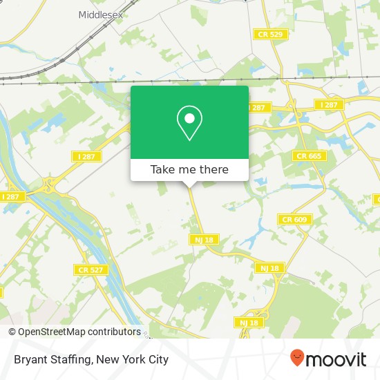 Bryant Staffing map