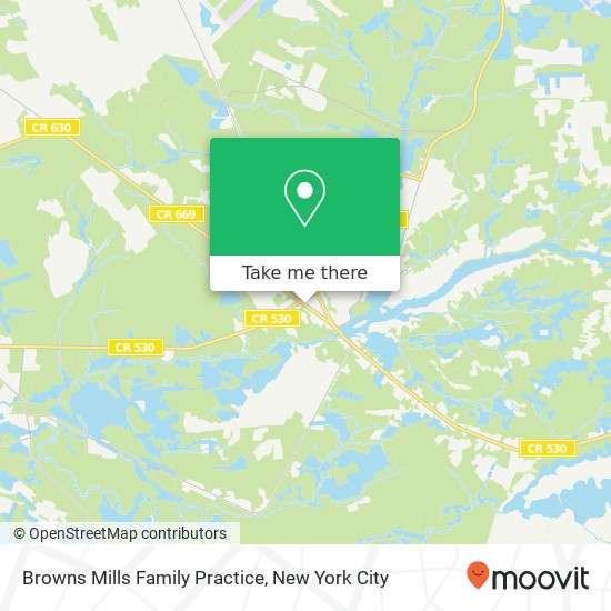 Mapa de Browns Mills Family Practice