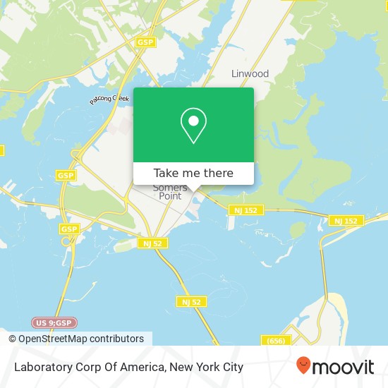 Mapa de Laboratory Corp Of America