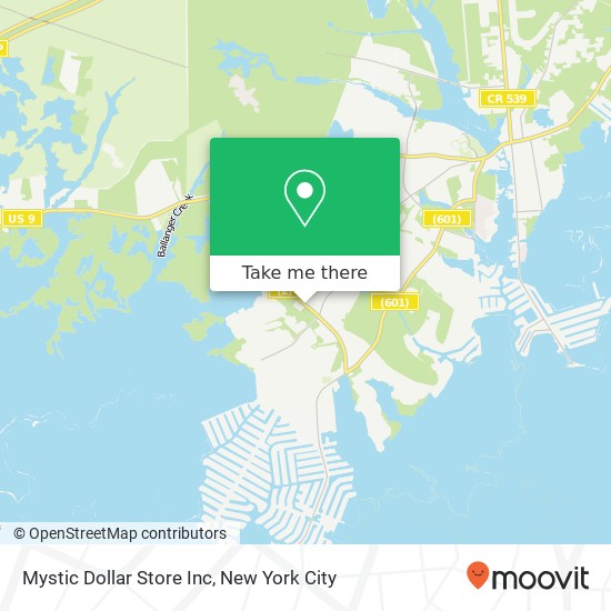 Mapa de Mystic Dollar Store Inc