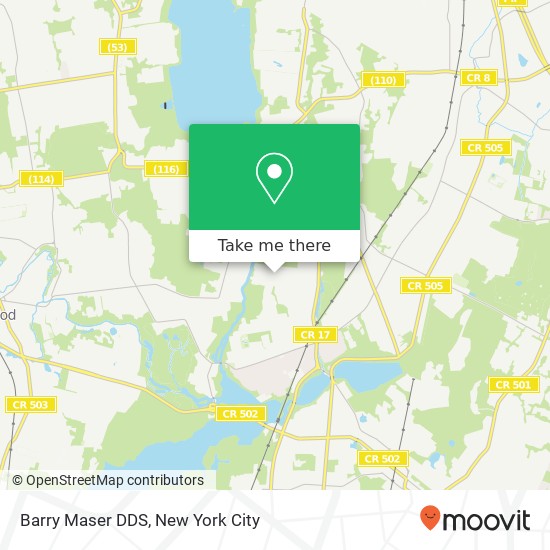Barry Maser DDS map