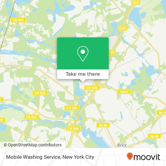 Mapa de Mobile Washing Service