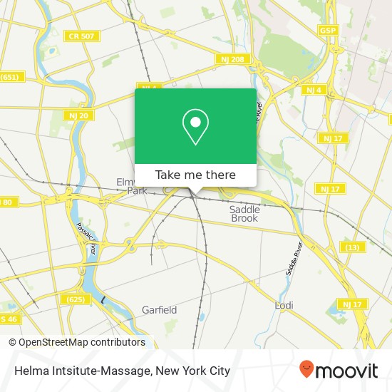 Helma Intsitute-Massage map