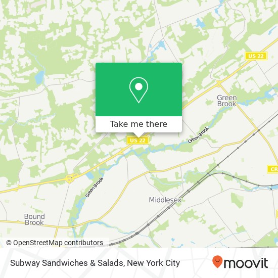 Subway Sandwiches & Salads map