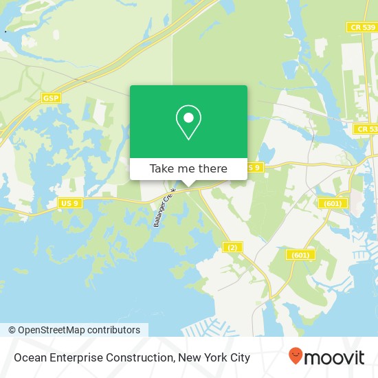 Ocean Enterprise Construction map