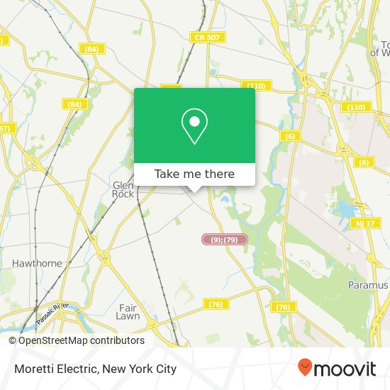 Mapa de Moretti Electric