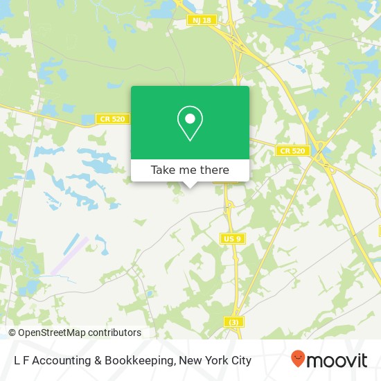 L F Accounting & Bookkeeping map