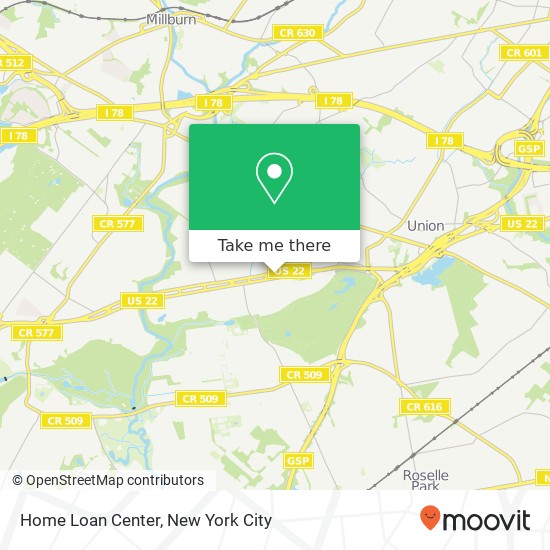 Mapa de Home Loan Center