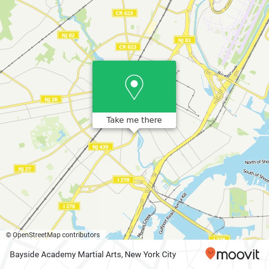 Bayside Academy Martial Arts map