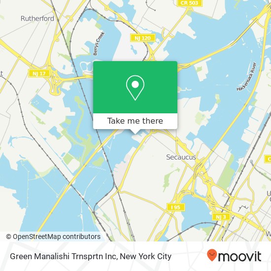 Green Manalishi Trnsprtn Inc map