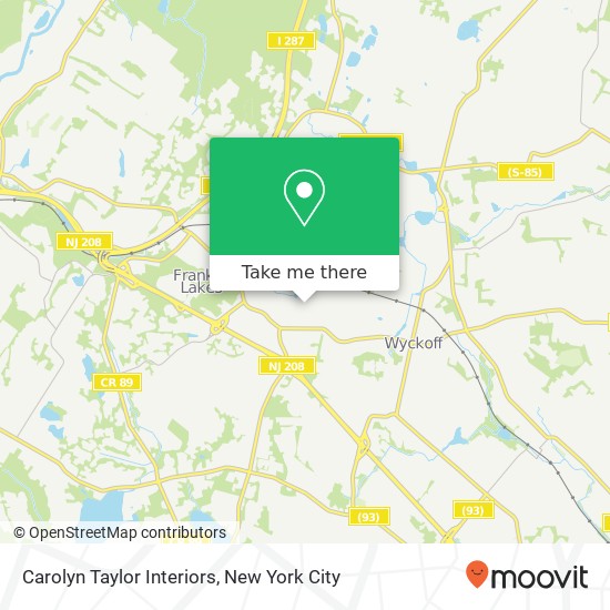 Carolyn Taylor Interiors map