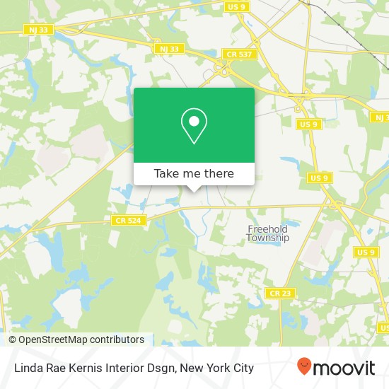Linda Rae Kernis Interior Dsgn map