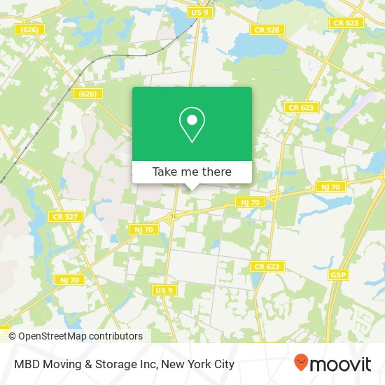 MBD Moving & Storage Inc map