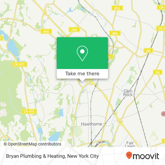 Bryan Plumbing & Heating map