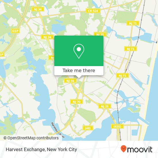 Harvest Exchange map