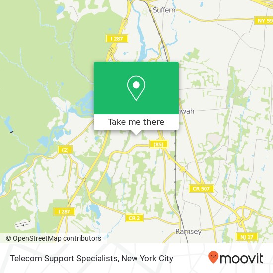 Telecom Support Specialists map